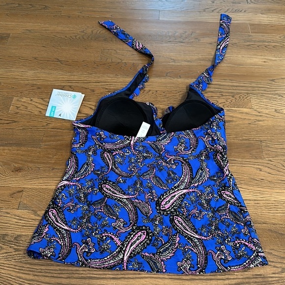 NWT Coolibar Women’s Scalloped Tankini - Size Large - Picture 2 of 4